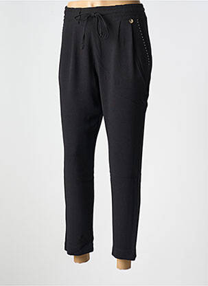 Pantalon 7/8 taille élastique taille normale noir LE BOUDOIR D'EDOUARD femme