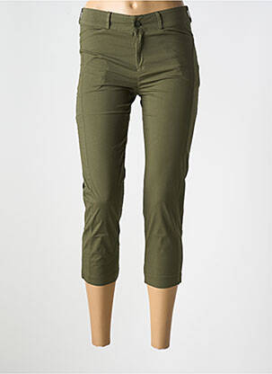 Pantacourt stretch taille normale vert LE BOUDOIR D'EDOUARD femme