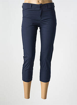 Pantacourt stretch taille normale bleu LE BOUDOIR D'EDOUARD femme