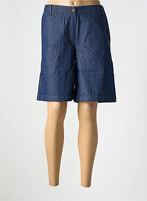 Bermuda taille élastique taille normale bleu LE BOUDOIR D'EDOUARD femme