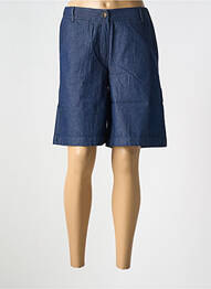Bermuda taille élastique taille normale bleu LE BOUDOIR D'EDOUARD femme