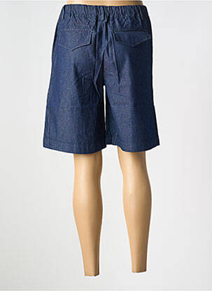 Bermuda taille élastique taille normale bleu LE BOUDOIR D'EDOUARD femme