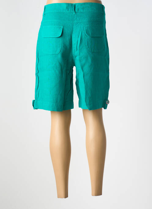 Bermuda coupe droite taille normale vert LE BOUDOIR D'EDOUARD femme
