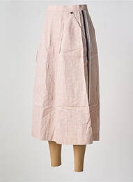 Jupe longue fermeture zippée au dos beige LE BOUDOIR D'EDOUARD femme
