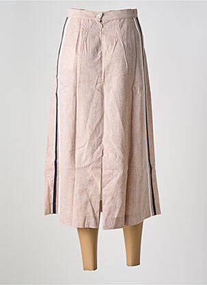 Jupe longue fermeture zippée au dos beige LE BOUDOIR D'EDOUARD femme