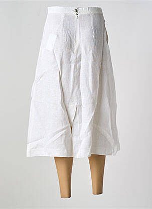 Jupe longue fermeture zippée au dos blanc LE BOUDOIR D'EDOUARD femme