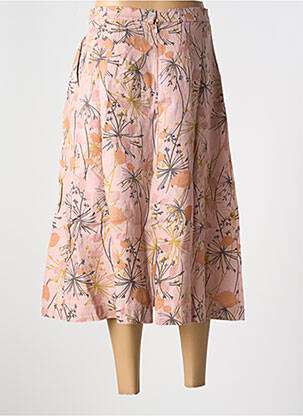 Jupe longue fermeture zippée au dos rose LE BOUDOIR D'EDOUARD femme