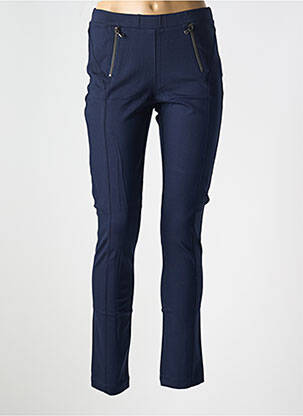 Pantalon slim taille élastique taille normale bleu LE BOUDOIR D'EDOUARD femme