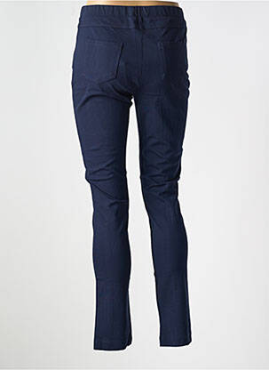 Pantalon slim taille élastique taille normale bleu LE BOUDOIR D'EDOUARD femme