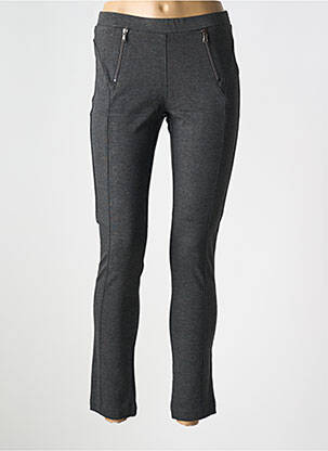 Pantalon slim taille élastique taille normale gris LE BOUDOIR D'EDOUARD femme