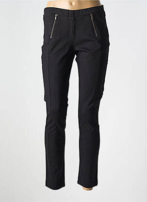 Pantalon slim taille élastique taille normale noir LE BOUDOIR D'EDOUARD femme