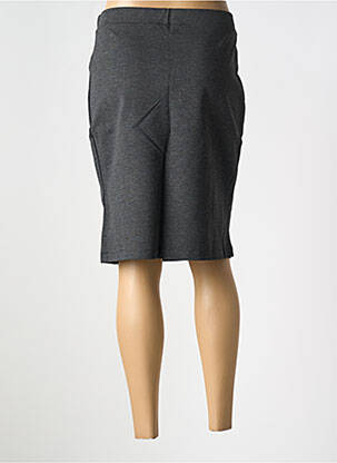 Jupe mi-longue stretch gris LE BOUDOIR D'EDOUARD femme