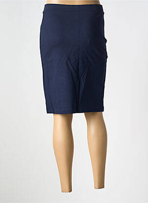 Jupe mi-longue stretch bleu LE BOUDOIR D'EDOUARD femme
