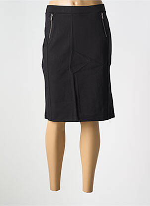 Jupe mi-longue stretch noir LE BOUDOIR D'EDOUARD femme