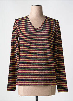T-shirt manches longues manches longues violet LE BOUDOIR D'EDOUARD femme