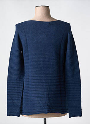 Pull coupe droite manches longues bleu LE BOUDOIR D'EDOUARD femme