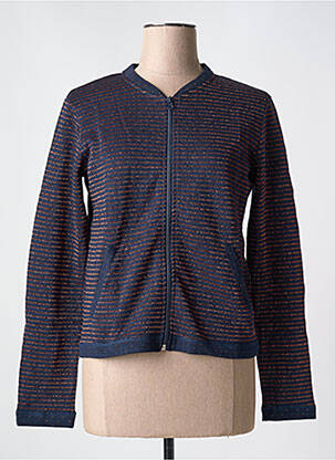 Veste casual coupe cintrée bleu LE BOUDOIR D'EDOUARD femme