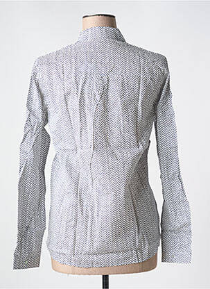 Chemisier coupe cintrée manches longues blanc LE BOUDOIR D'EDOUARD femme