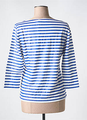 T-shirt manches 3/4 manches 3/4 bleu LE BOUDOIR D'EDOUARD femme