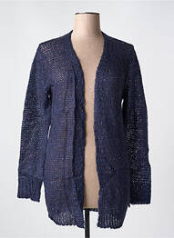 Gilet manches longues manches longues bleu LE BOUDOIR D'EDOUARD femme