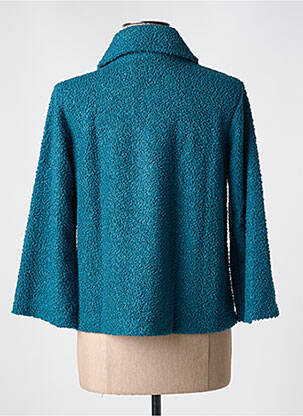Veste casual coupe droite bleu LE BOUDOIR D'EDOUARD femme