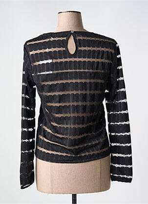 Top coupe cintrée manches longues noir LE BOUDOIR D'EDOUARD femme