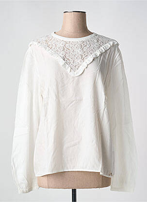 Blouse manches longues manches longues blanc LE BOUDOIR D'EDOUARD femme