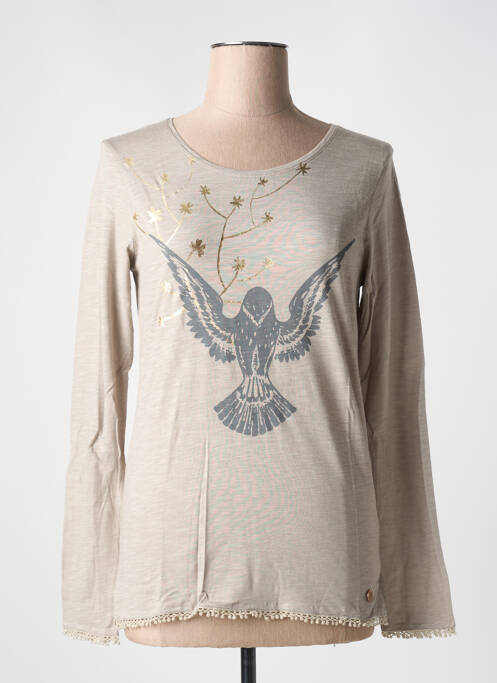 T-shirt beige LE BOUDOIR D'EDOUARD pour femme