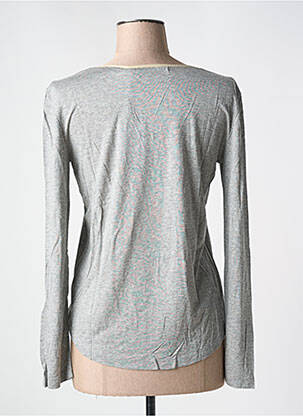 T-shirt manches longues manches longues gris LE BOUDOIR D'EDOUARD femme