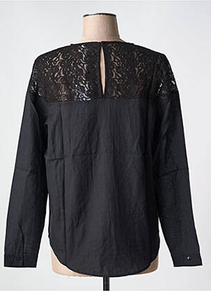 Blouse col rond manches longues noir LE BOUDOIR D'EDOUARD femme