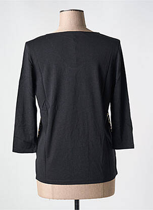 Top col v manches longues noir LE BOUDOIR D'EDOUARD femme