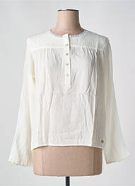Blouse col rond manches longues blanc LE BOUDOIR D'EDOUARD femme