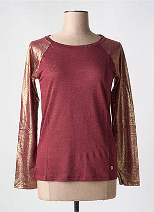 T-shirt manches longues manches longues rouge LE BOUDOIR D'EDOUARD femme