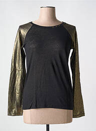 T-shirt manches longues manches longues noir LE BOUDOIR D'EDOUARD femme