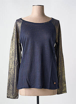 T-shirt manches longues manches longues bleu LE BOUDOIR D'EDOUARD femme