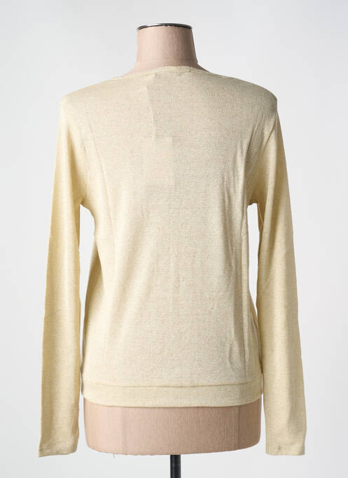 Gilet manches longues coupe cintrée or LE BOUDOIR D'EDOUARD femme