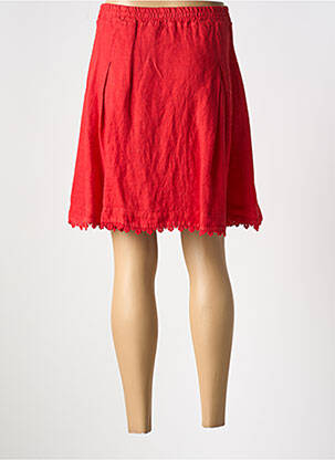 Jupe courte coupe évasée rouge LE BOUDOIR D'EDOUARD femme