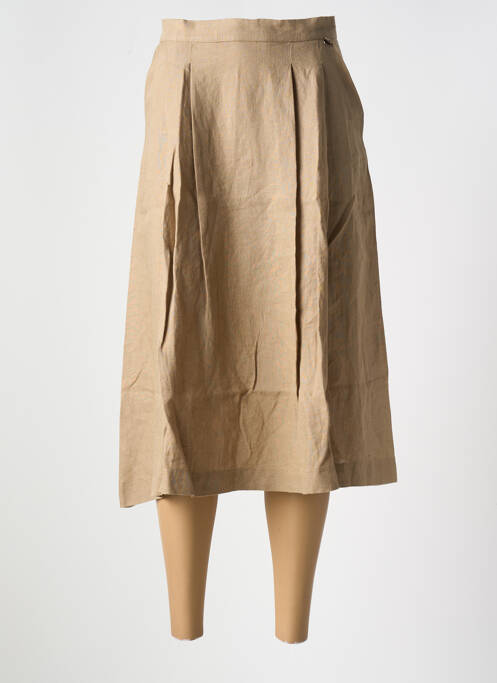 Jupe mi-longue marron LE BOUDOIR D'EDOUARD pour femme