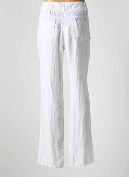 Pantalon droit blanc LE BOUDOIR D'EDOUARD pour femme