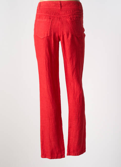 Pantalon droit rouge LE BOUDOIR D'EDOUARD pour femme