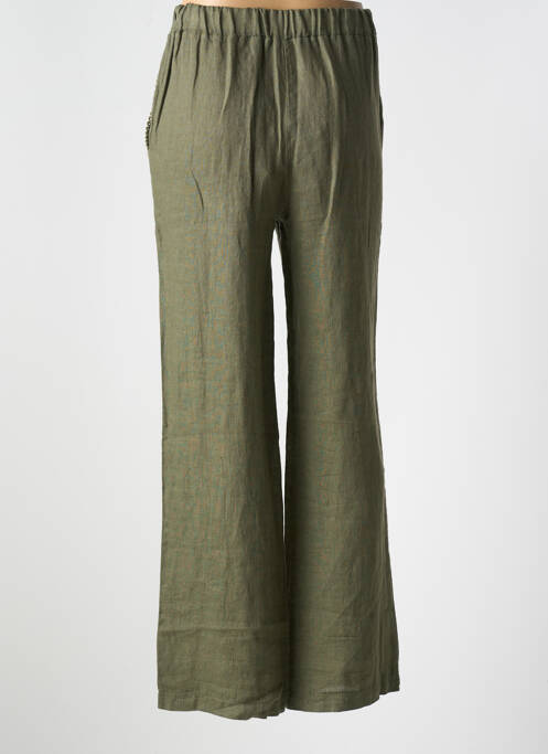 Pantalon droit vert LE BOUDOIR D'EDOUARD pour femme