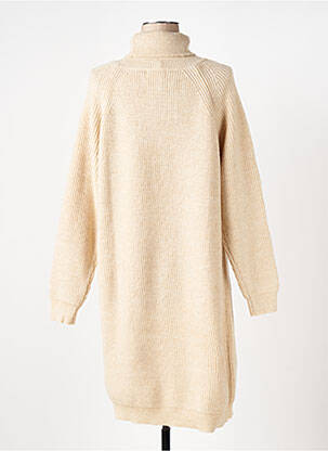 Robe pull resserrée sur le bas manches longues beige COMPAÑIA FANTASTICA femme