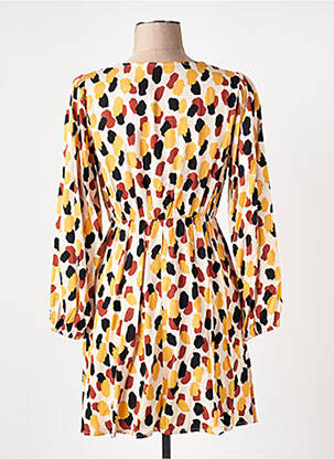 Robe courte manches longues manches longues beige COMPAÑIA FANTASTICA femme