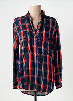 Chemisier coupe cintrée manches longues bleu PEPE JEANS femme