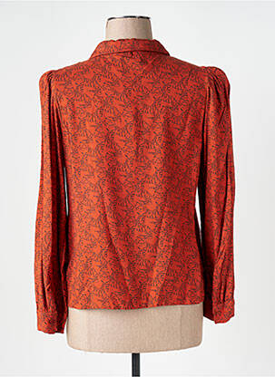Chemisier coupe cintrée manches longues orange COMPAÑIA FANTASTICA femme