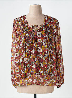 Blouse légère et transparente manches longues orange PEPE JEANS femme