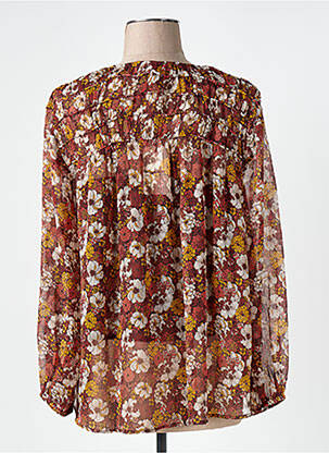 Blouse légère et transparente manches longues orange PEPE JEANS femme