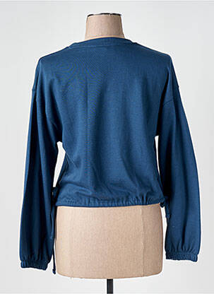 Sweat-shirt maille semi-opaque manches longues bleu COMPAÑIA FANTASTICA femme