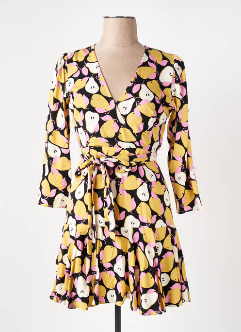 Robe courte jaune COMPAÑIA FANTASTICA pour femme