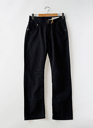 Pantalon droit tissage popeline taille normale noir TEDDY SMITH homme